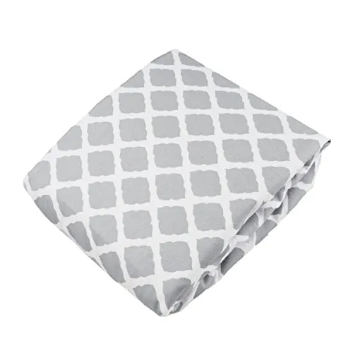 Kushies Baby Fitted Crib Sheet Color Grey Lattice