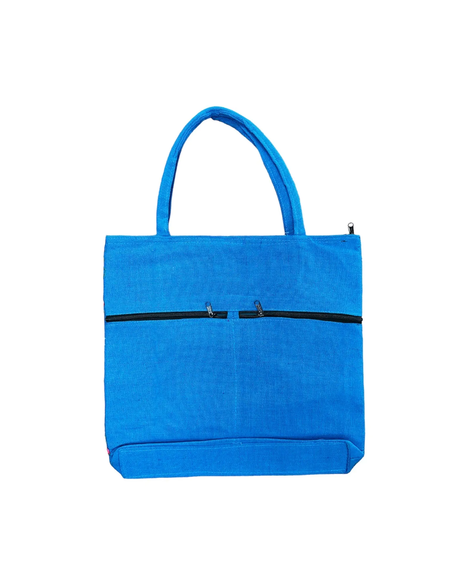 Lady Of Guadalupe Teal Tote Bag