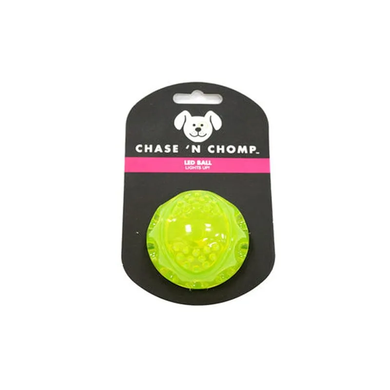 Large LED Ball Dog Toy By Chase 'N Chomp