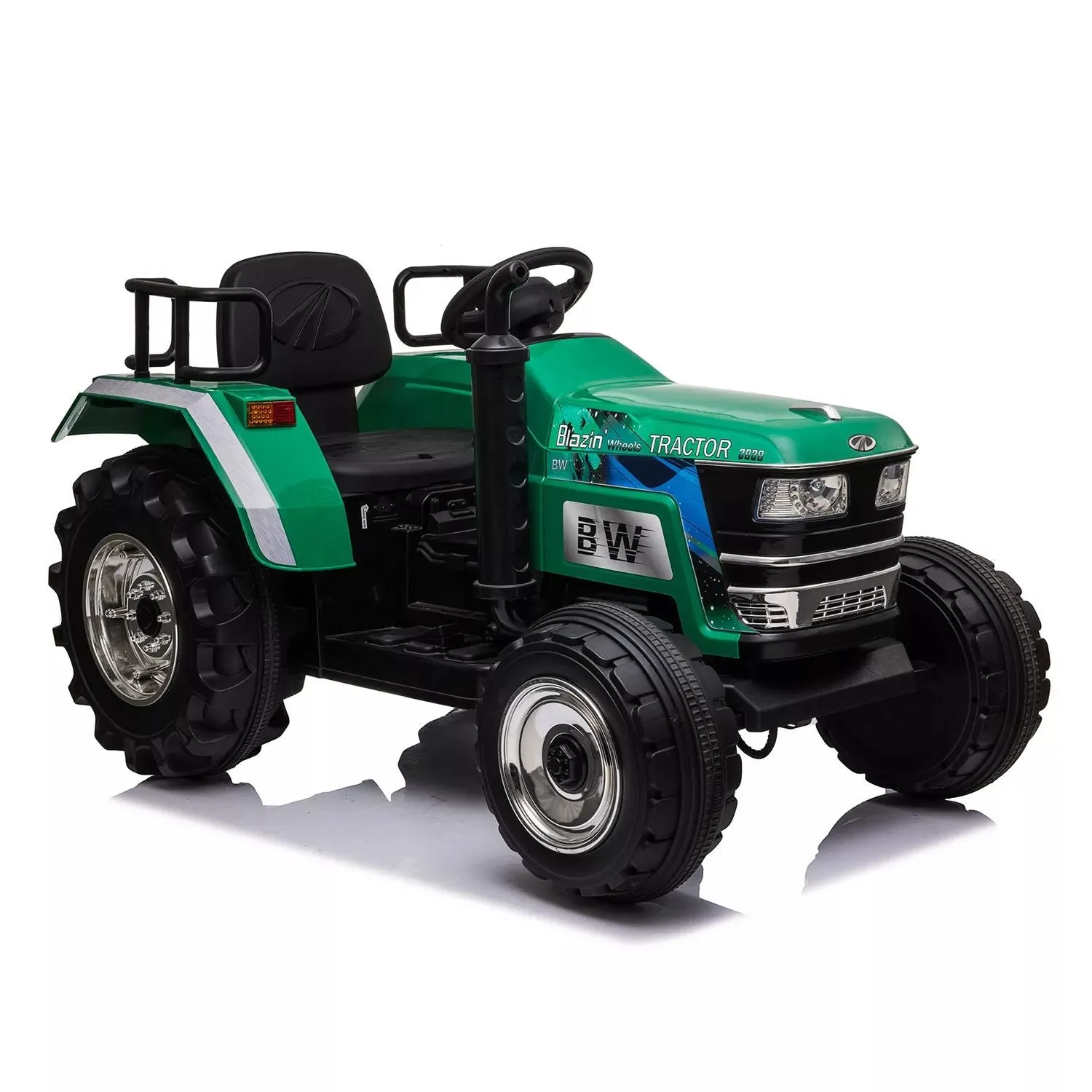 Large wheeled green tractor Blazin Wheels Blazin Wheels