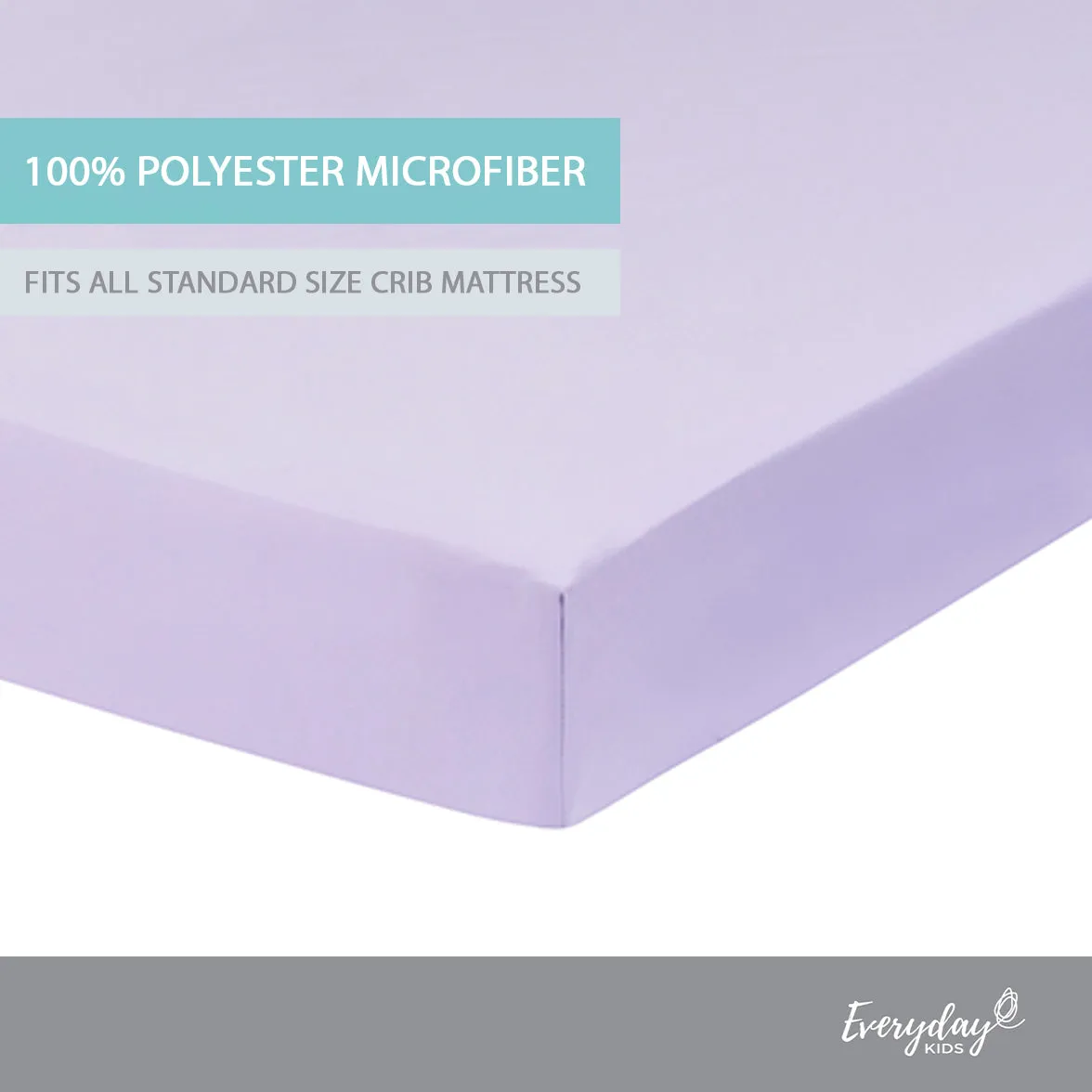 Lavender Fitted Crib Sheet