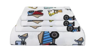 Mallary By Matthew Kids Super-Soft 100% Microfiber Trucks Sheet Set