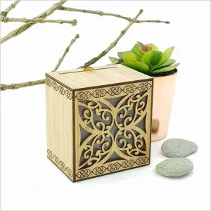 Maori Koru Flower LED Tealight Box