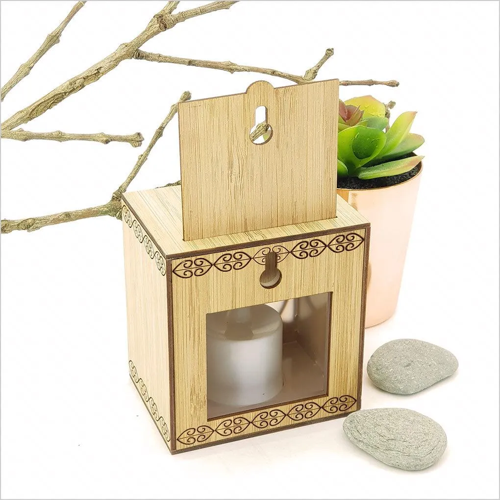 Maori Koru Flower LED Tealight Box