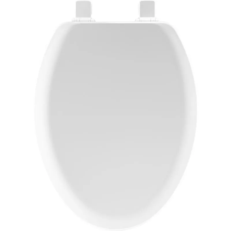 Mayfair by Bemis Cameron Elongated White Enameled Wood Toilet Seat