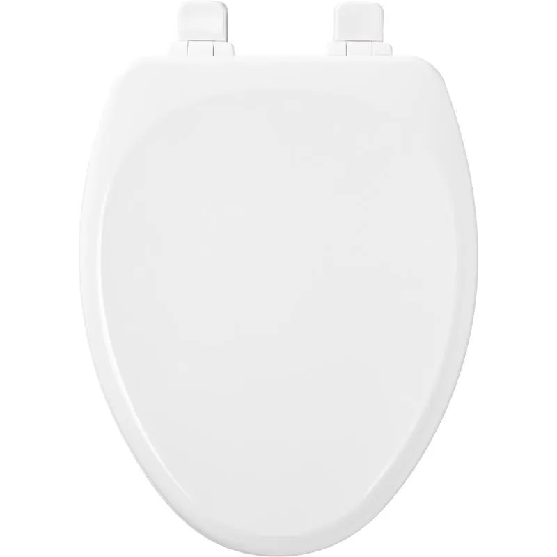 Mayfair by Bemis Lannon Slow Close Elongated White Enameled Wood Toilet Seat