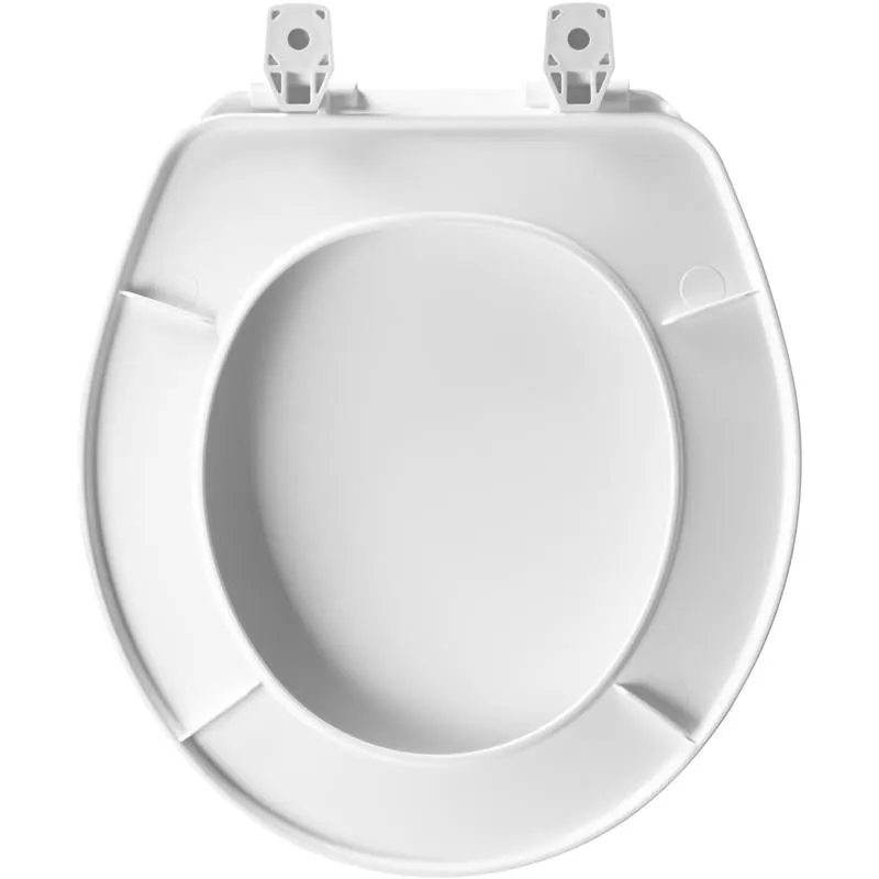 Mayfair by Bemis Round White Plastic Toilet Seat