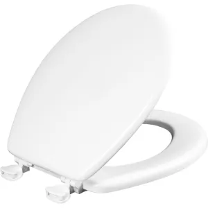 Mayfair by Bemis Westport Round White Enameled Wood Toilet Seat