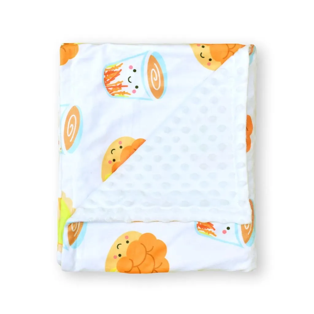 Minky Fleece Sensory Baby Blanket - Cha Chaan Teng