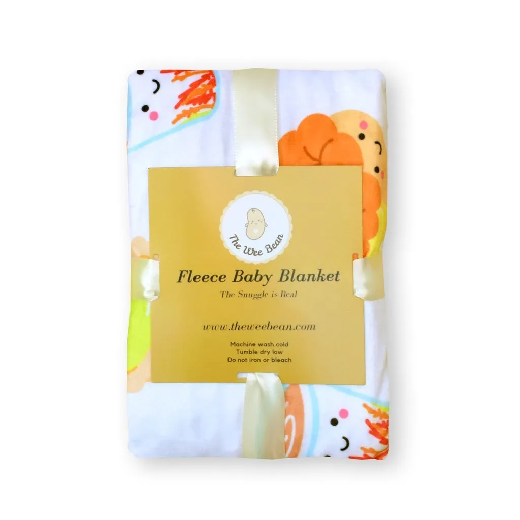 Minky Fleece Sensory Baby Blanket - Cha Chaan Teng