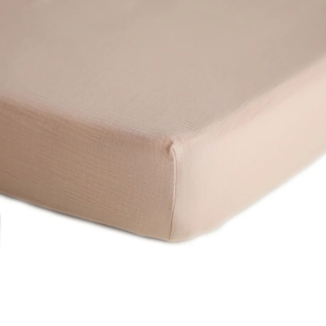 Mushie Extra Soft Muslin Crib Sheets