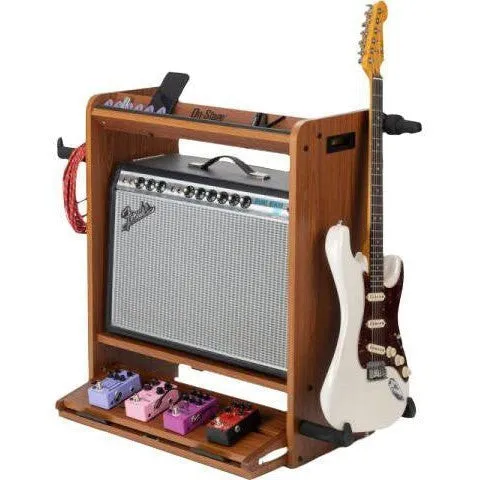 Onstage Modular Guitar Workstation Amp / Guitar Stand And Pedalboard - Rosewood