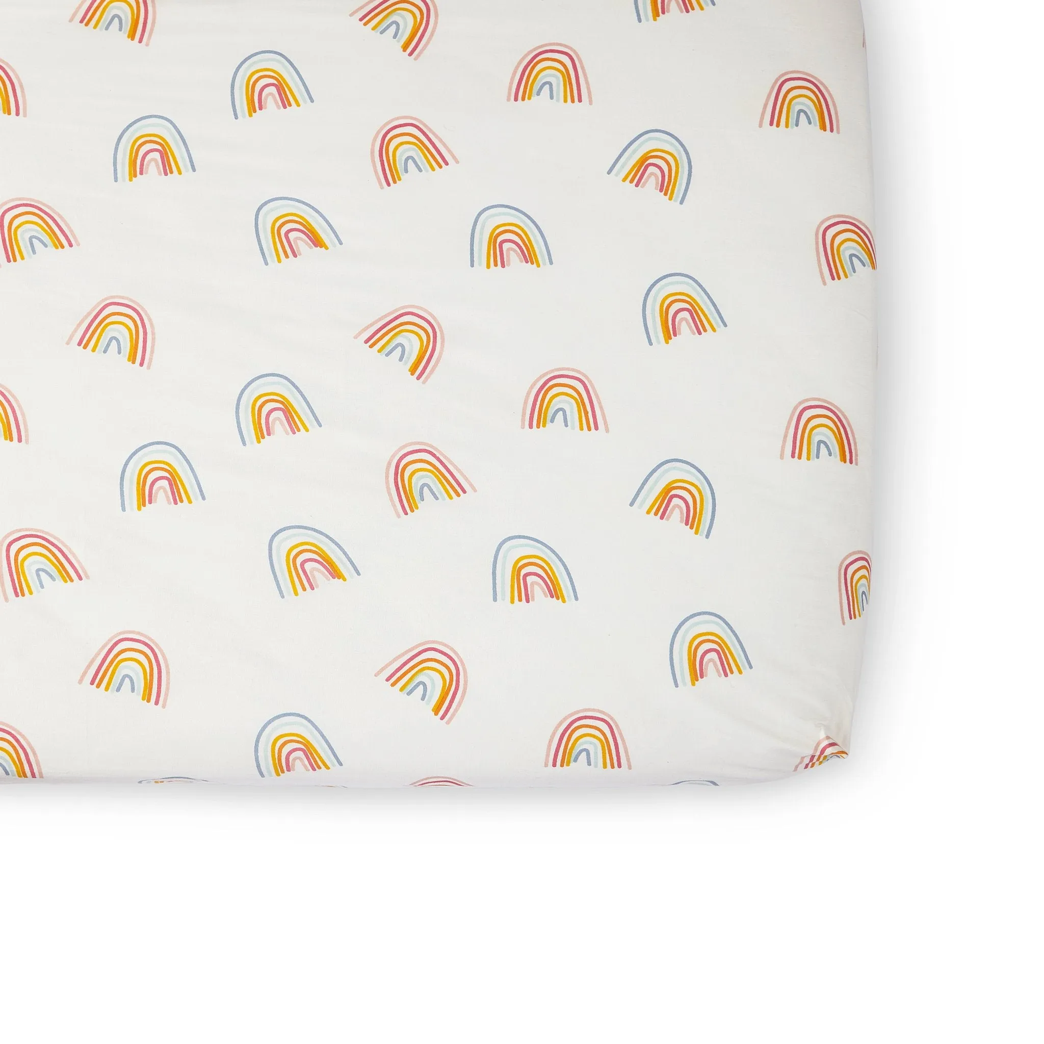 Pehr Organic Cotton Crib Sheet - Happy Days Rainbow