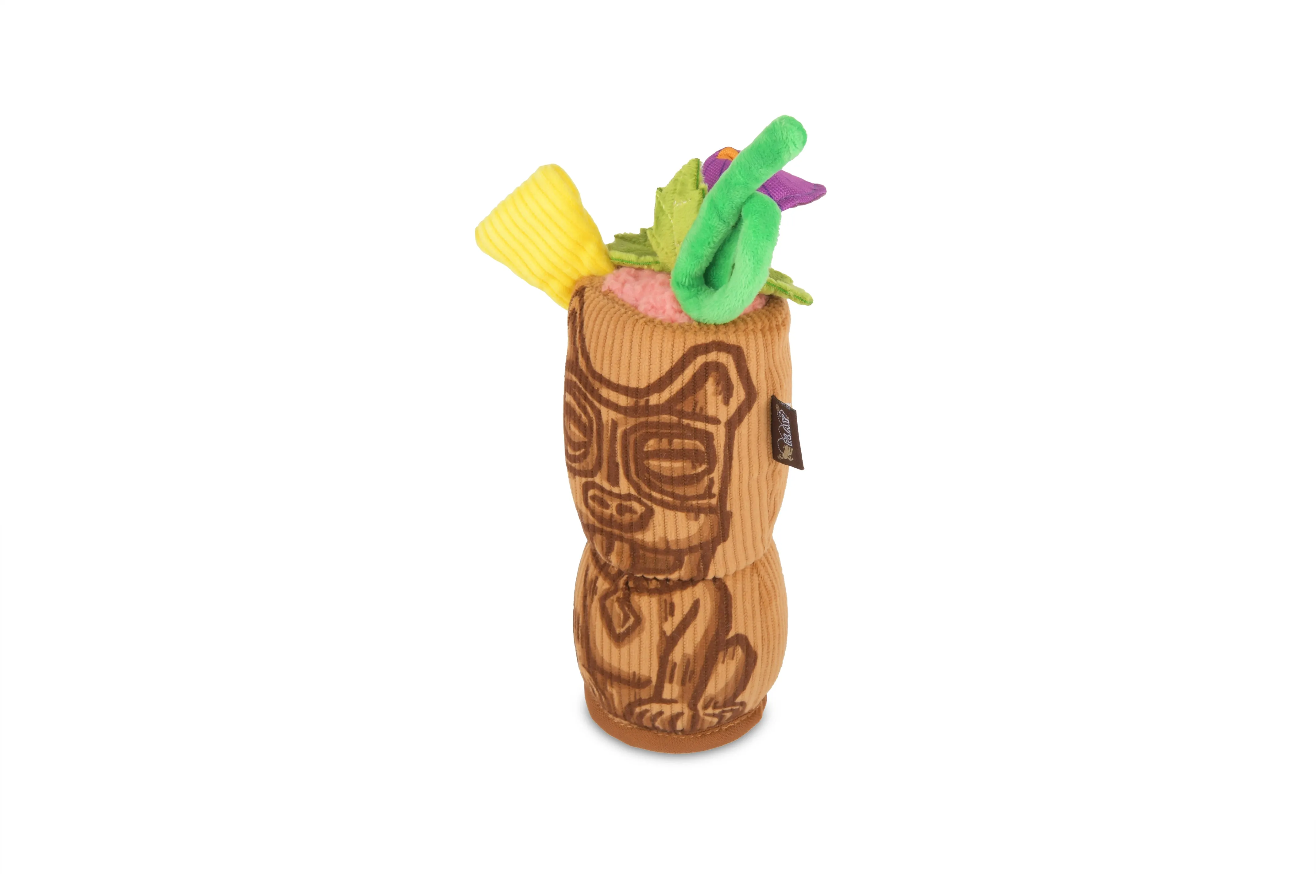 P.L.A.Y. Barktender Squeaky Plush Dog toys, Tiki Time