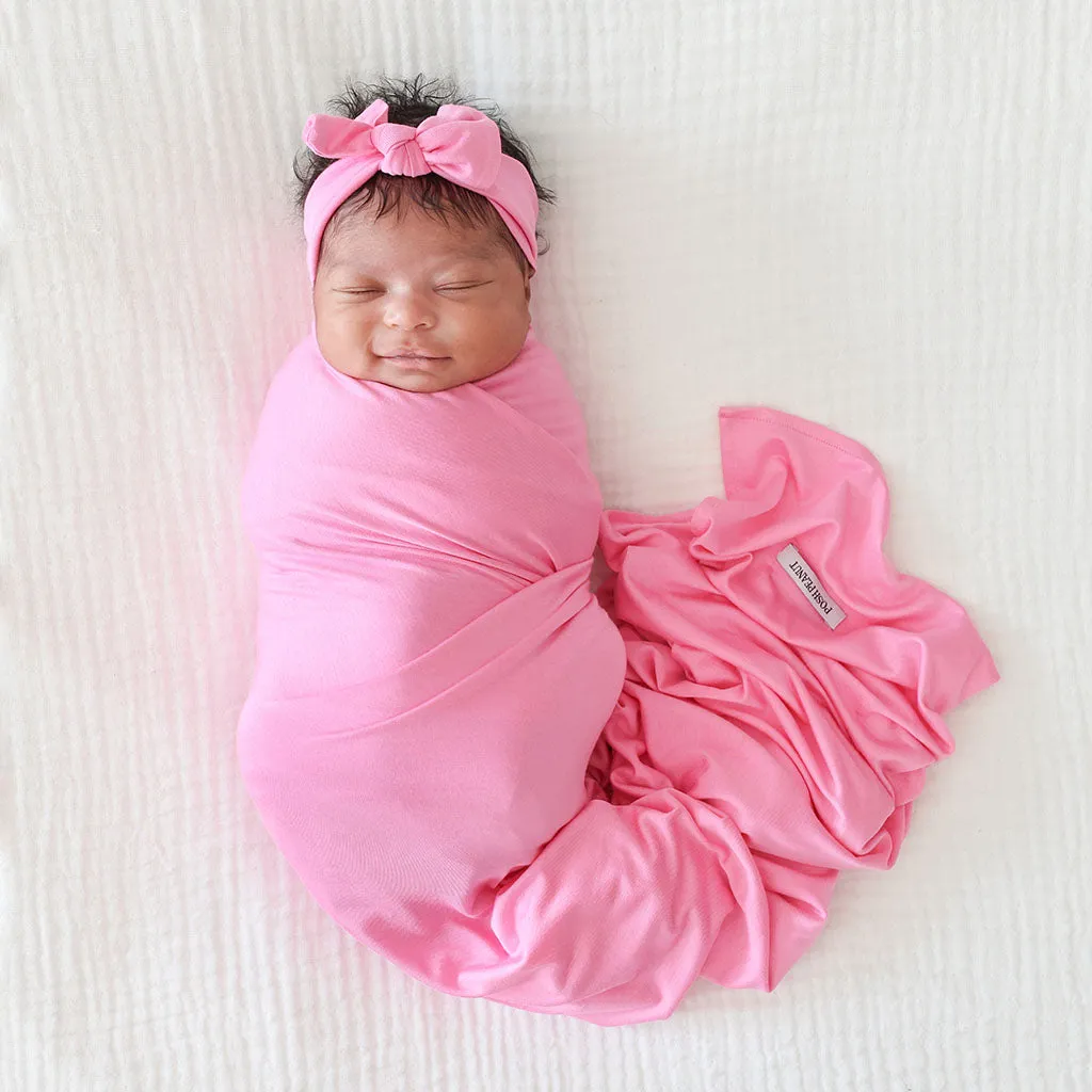 Posh Peanut Spring Berry Swaddle & Headband Set