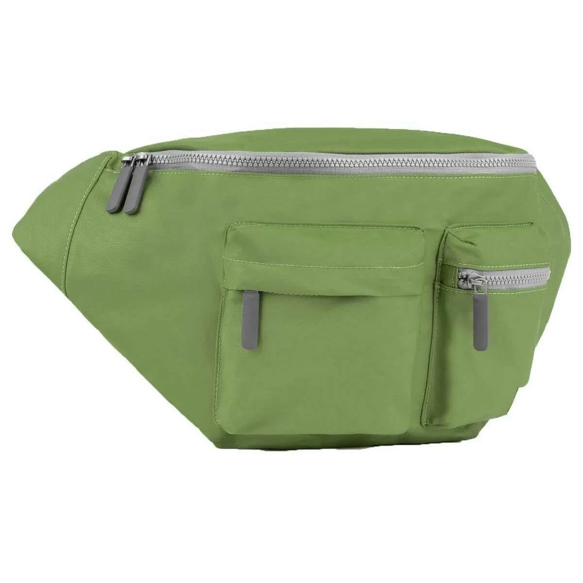 Roka Oval M XL Recycled Nylon Sling Bag - Avocado Green