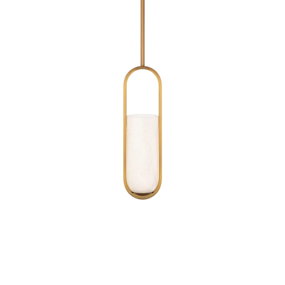 Rollins 5 in. LED Pendant Light Brass finish