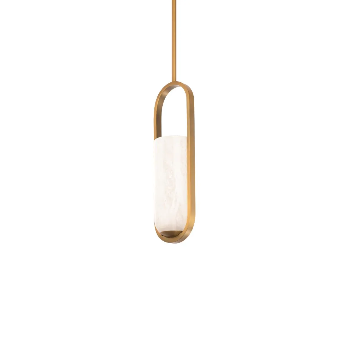 Rollins 5 in. LED Pendant Light Brass finish