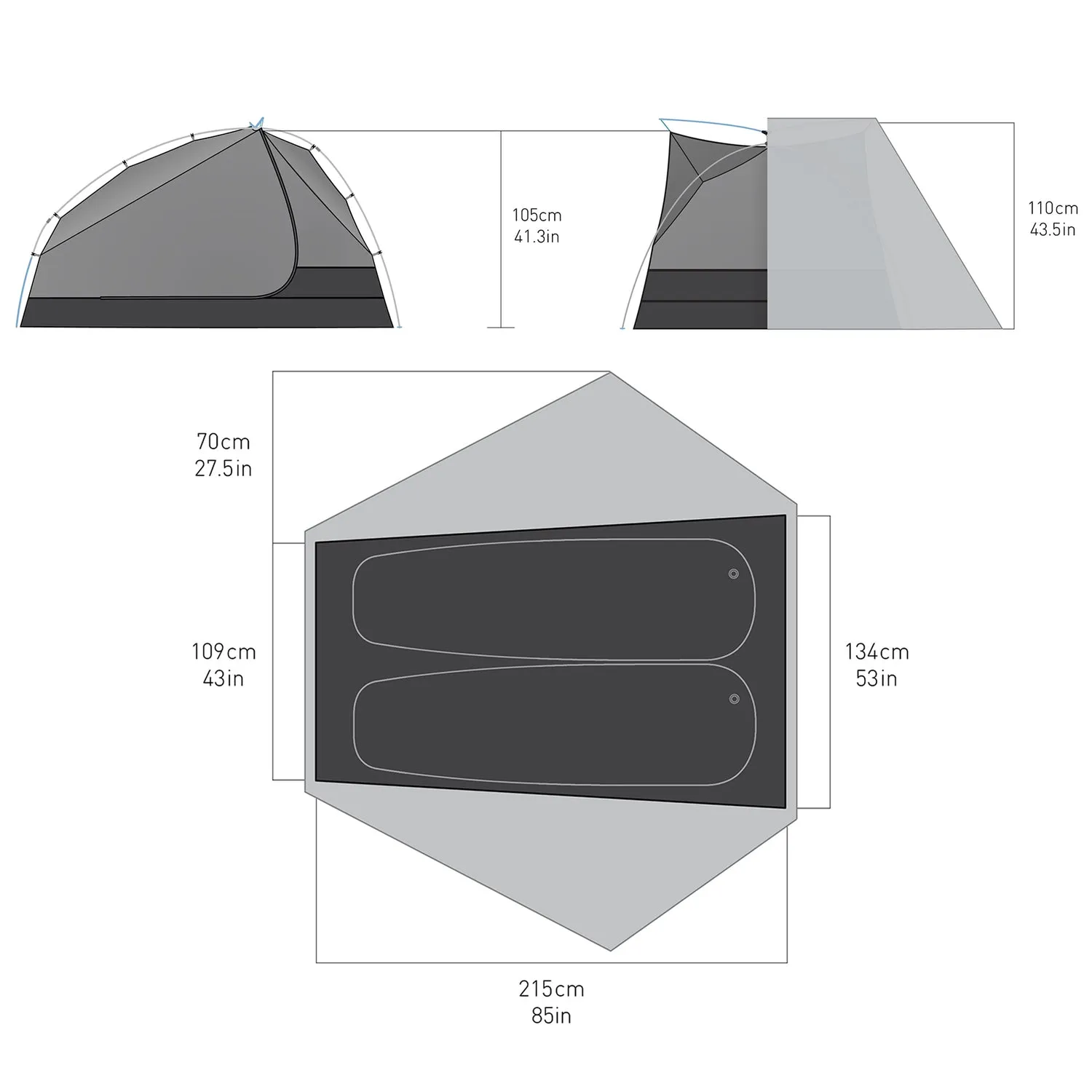 Sea to Summit Telos Freestanding Ultralight Tent