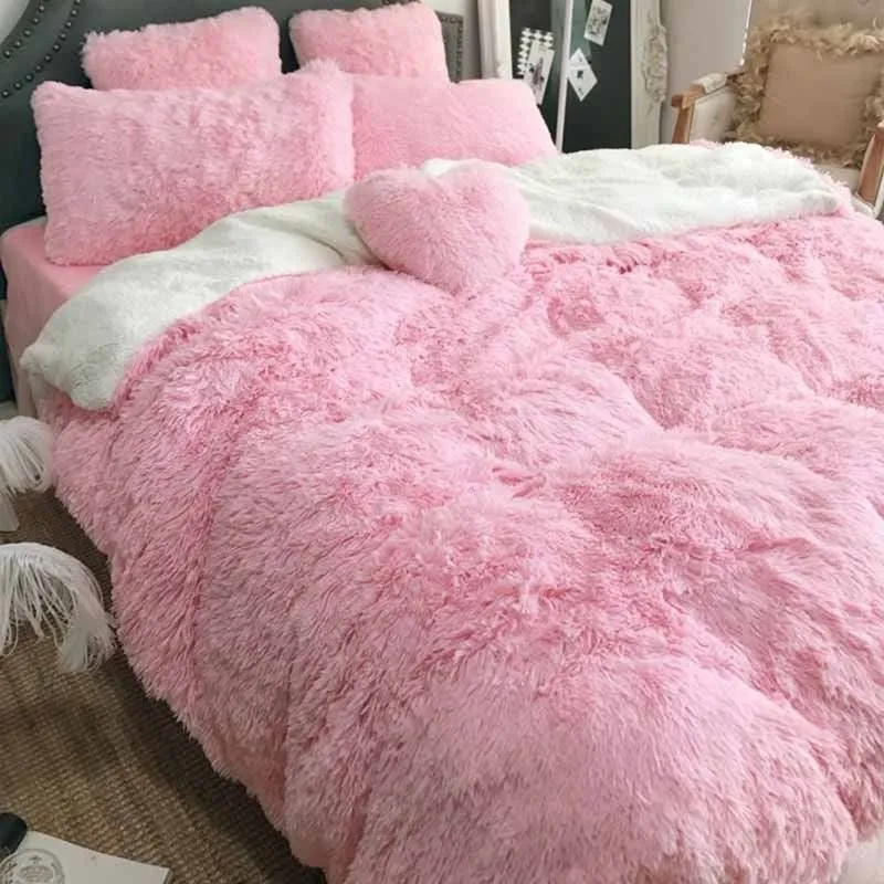 Shaggy Fuzzy Fur Winter Blanket