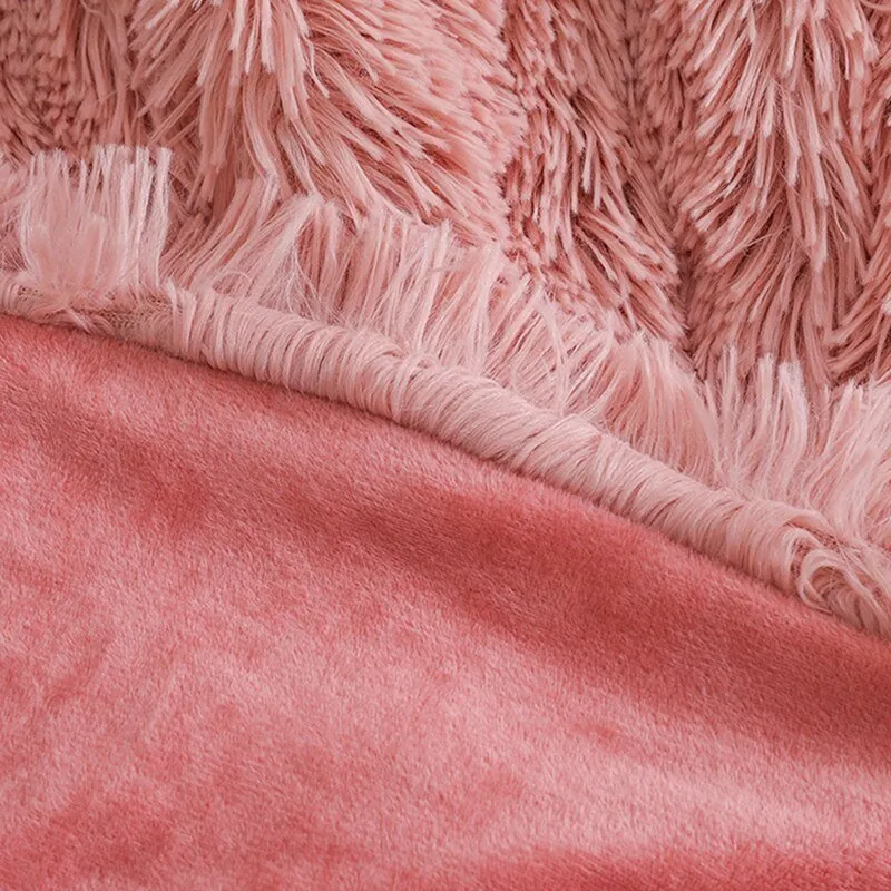 Shaggy Fuzzy Fur Winter Blanket