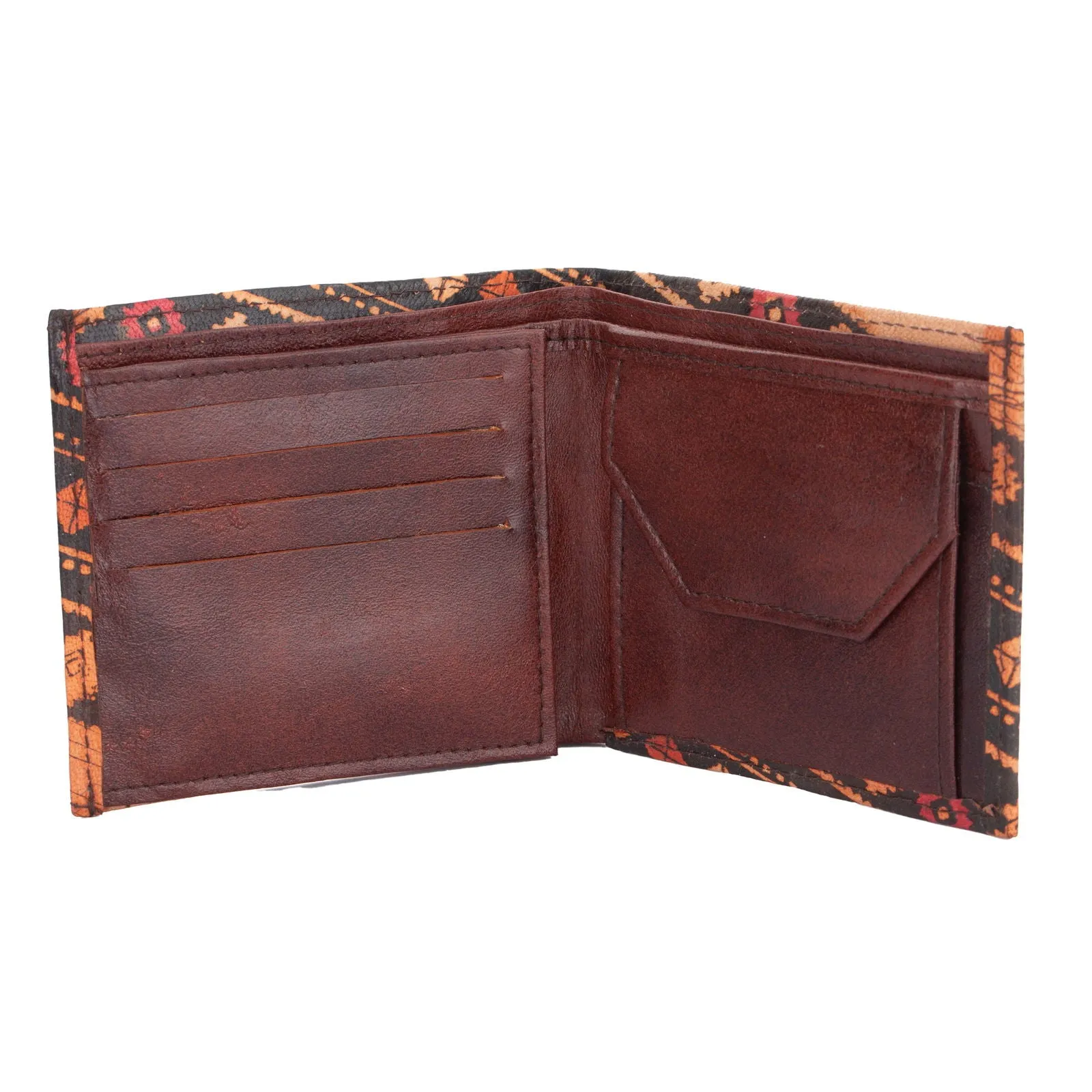 Shantiniketan Handcrafted Genuine Leather Men's Wallet With 5 Spacious Compartments