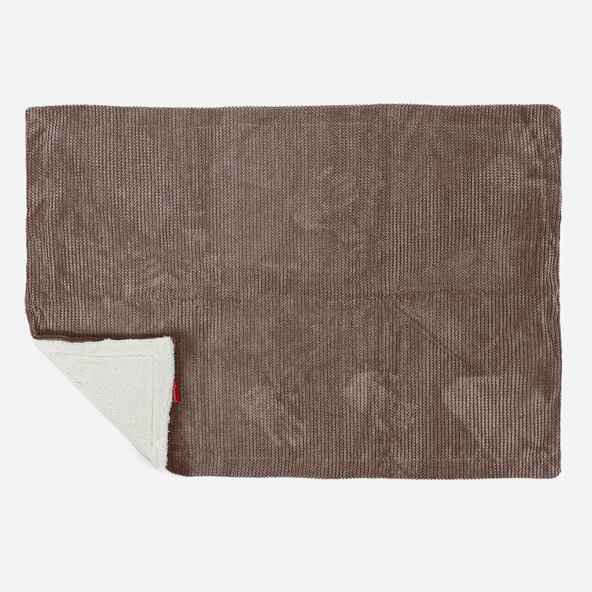 Sherpa Throw / Blanket - Pom Pom Chocolate Brown