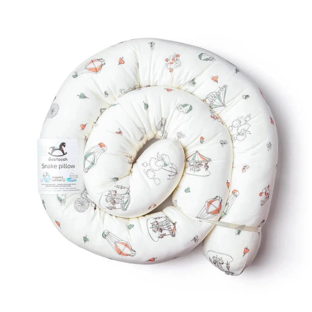 Snake Pillow Paris Ivory