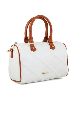 Top Handle Hand Bags B15041-White