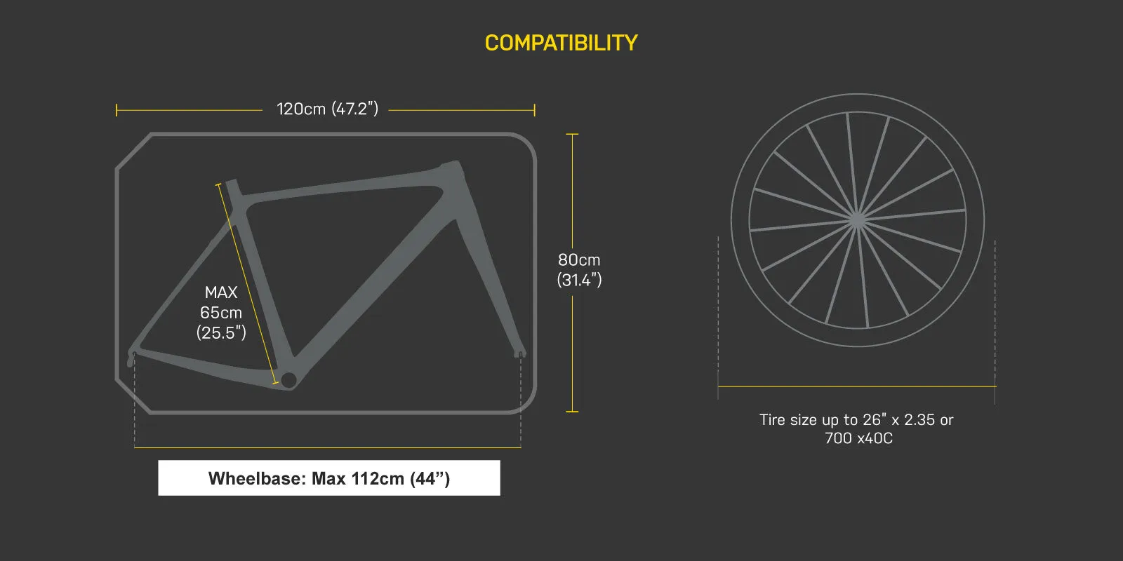 Topeak PakGo X Road/Tri Bike Case  50`x33.5`x13.8` Black