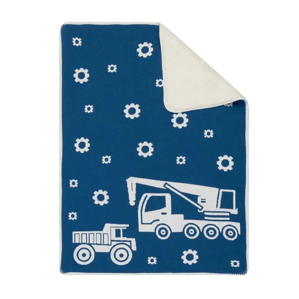 Truck Sherpa Baby Blanket