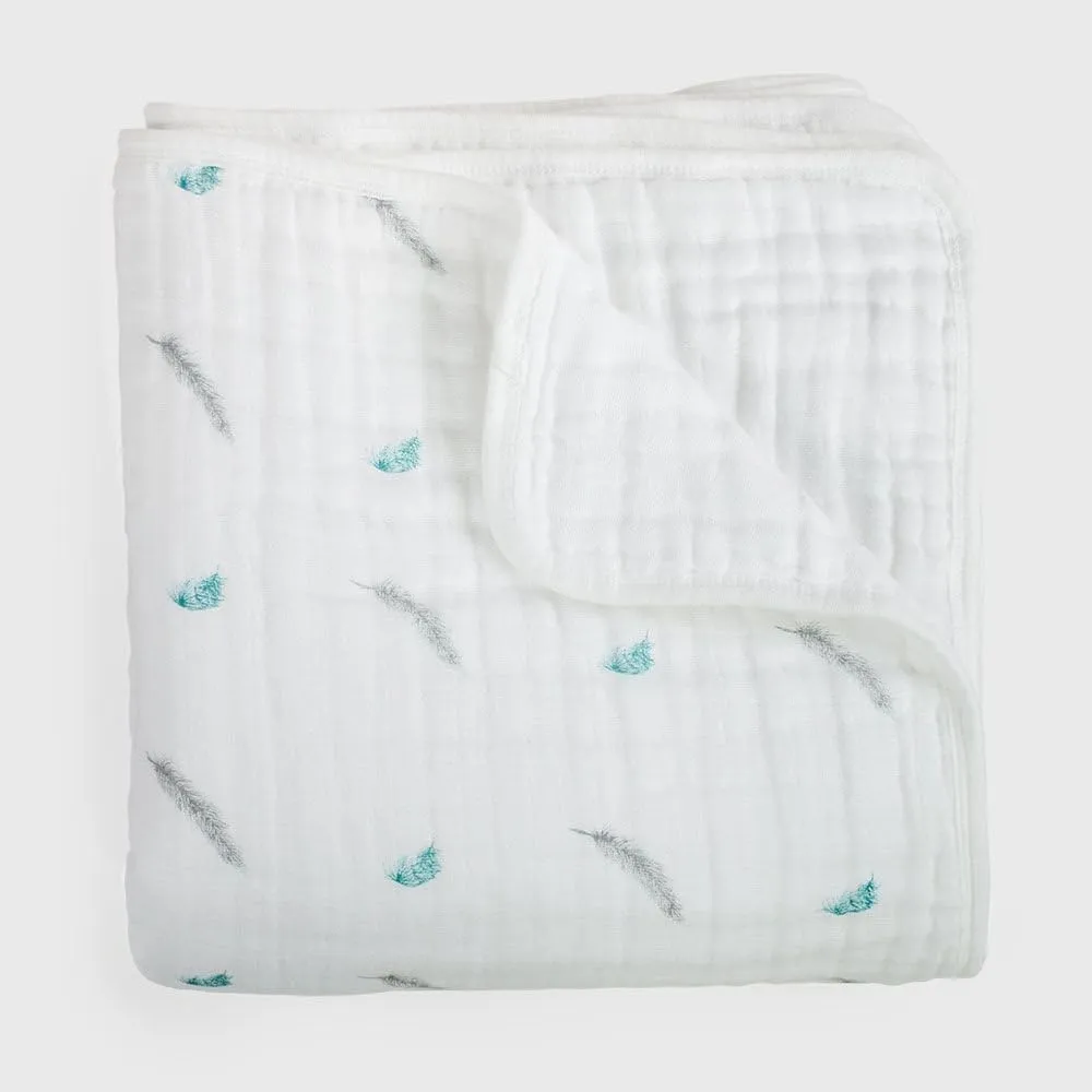 White Muslin 'Luna' Blanket