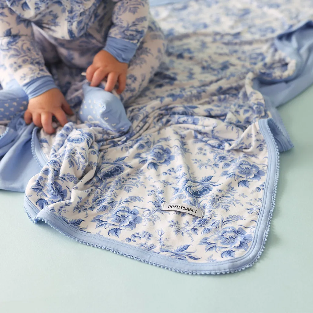 Yve & Yve Blue Picot Patoo® Blanket